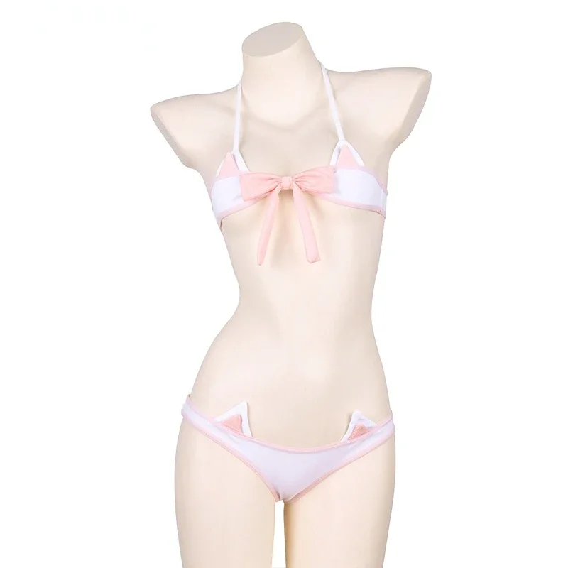 Lolita Anime Pink Bow Mini Bik - Bandage recension och pris