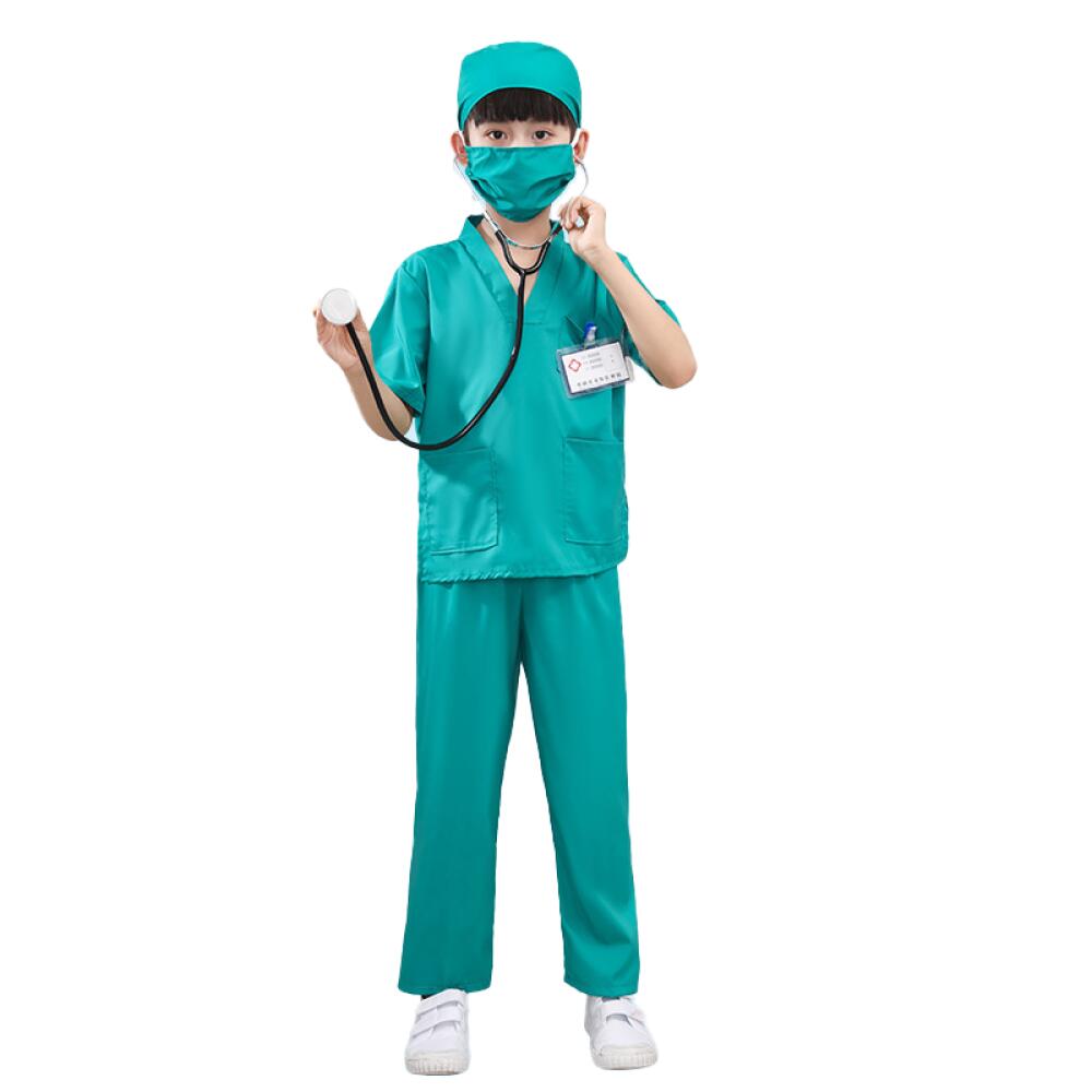 6PCS Doctor Scrubs Uniform Set - Surgical Mask recension och pris