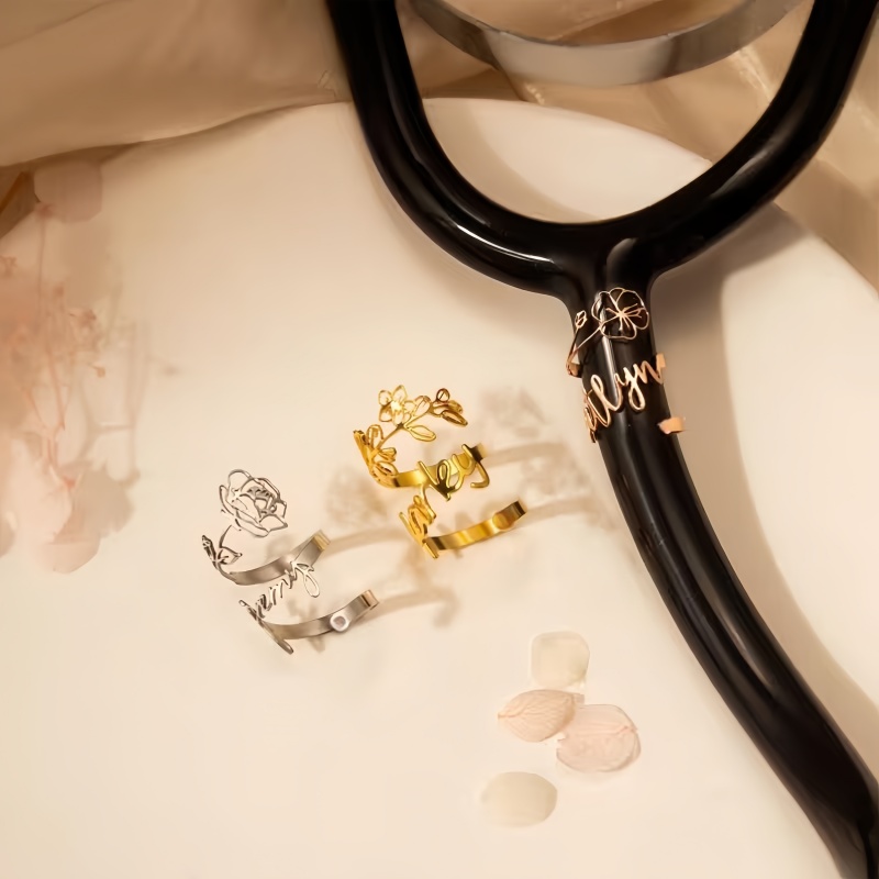 Custom Name Flower Tag Persona - Stethoscope recension och pris