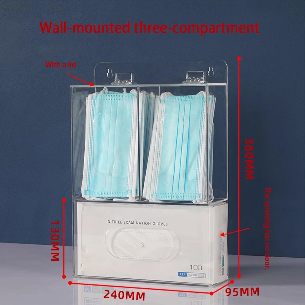 3 Grids Acrylic Glove Holder T - Medical Gloves recension och pris