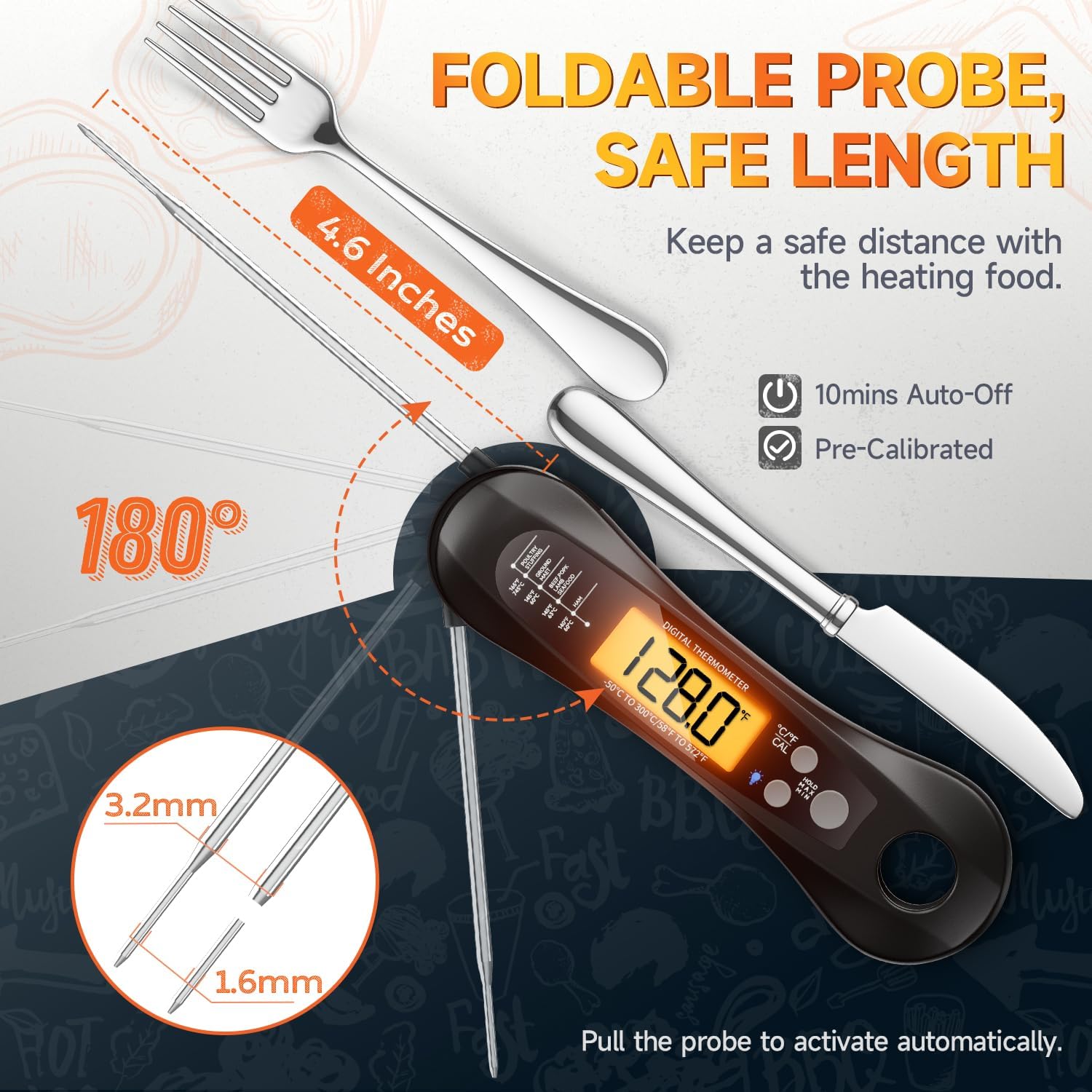 Digital Instant Read Meat Ther - Thermometer Digital recension och pris