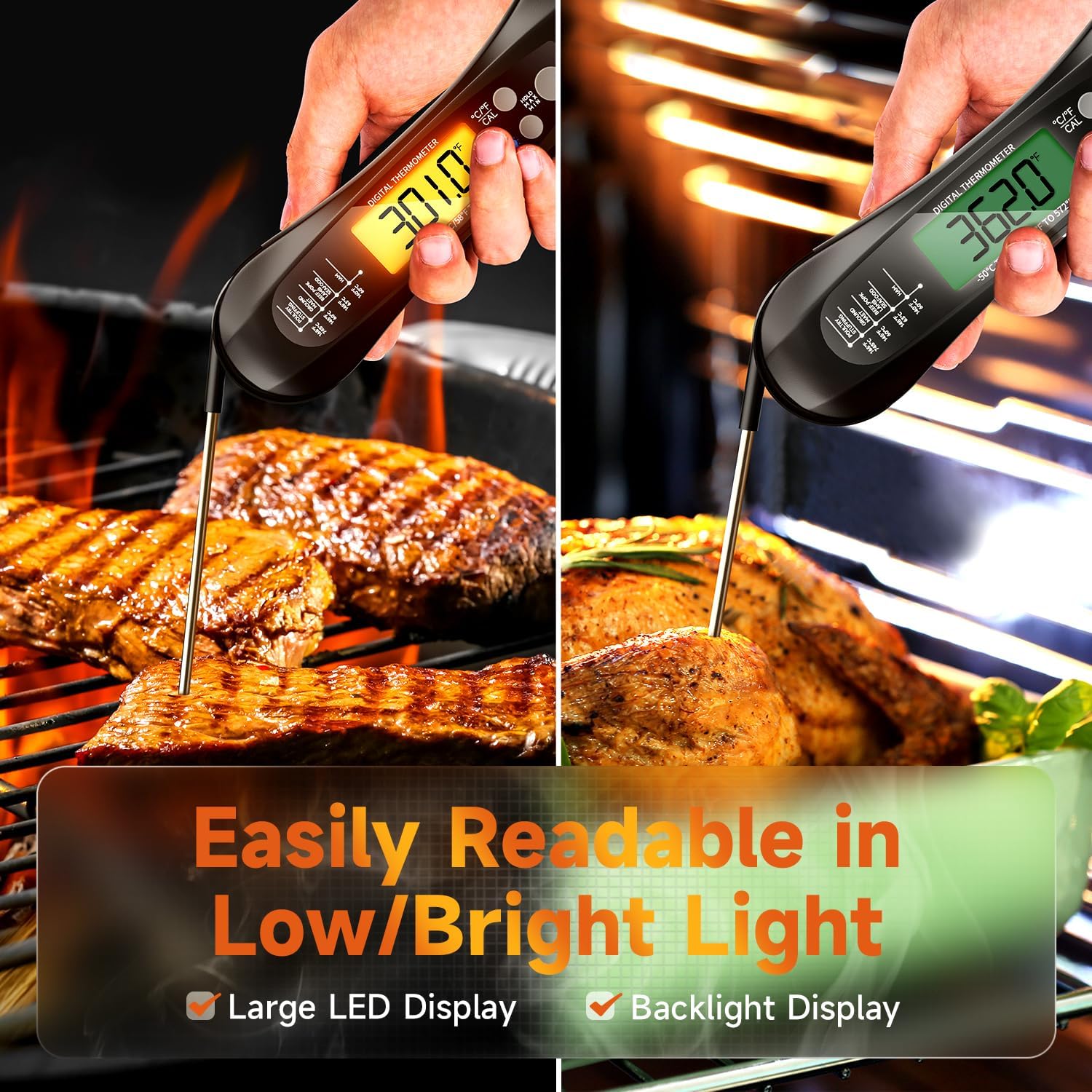 Digital Instant Read Meat Ther - Thermometer Digital recension och pris