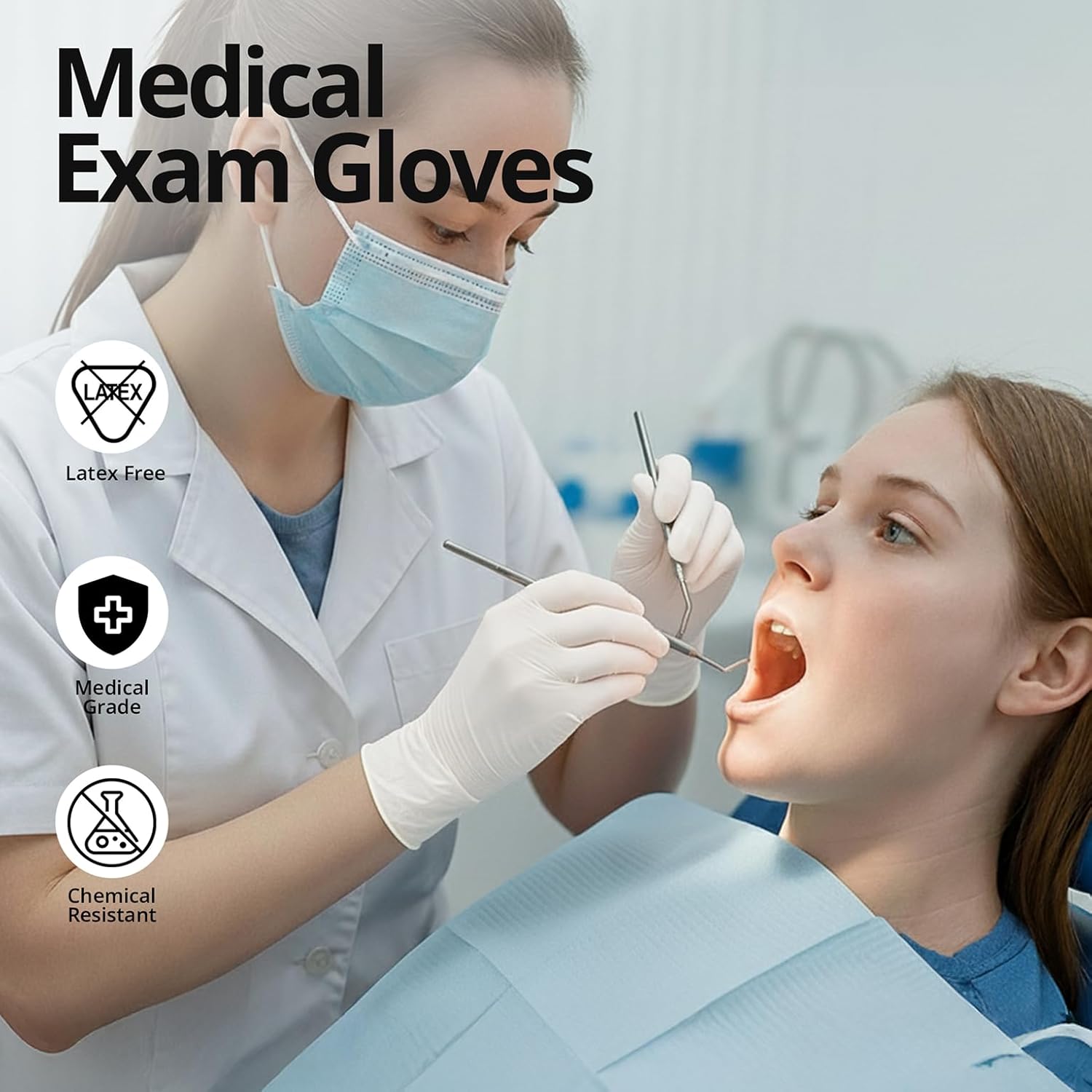 Heavy Duty White Nitrile Glove - Medical Gloves recension och pris