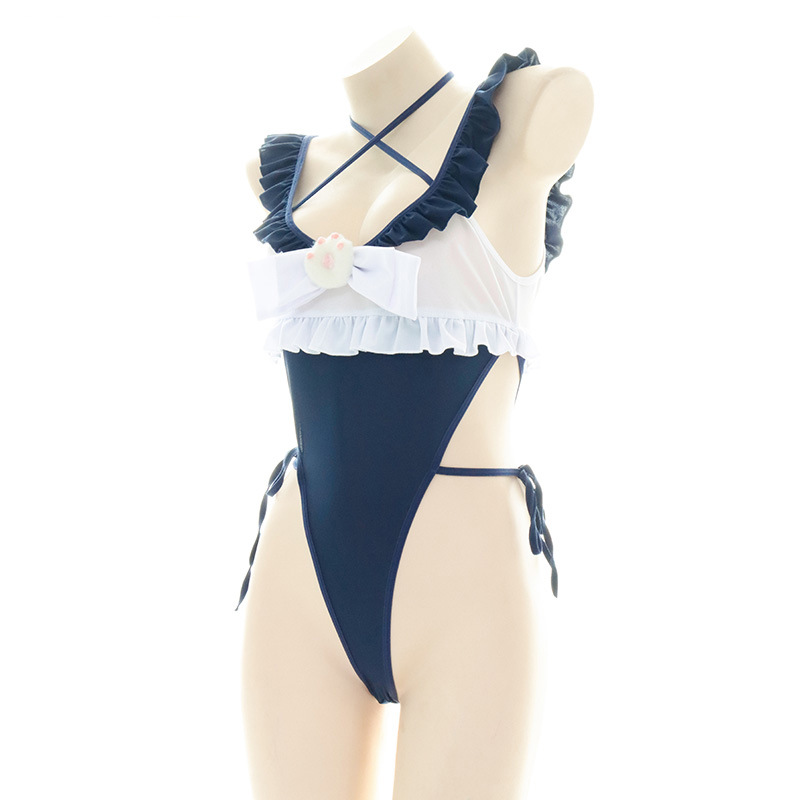 Cute Ruffled Edge One Piece Sw - Bandage recension och pris