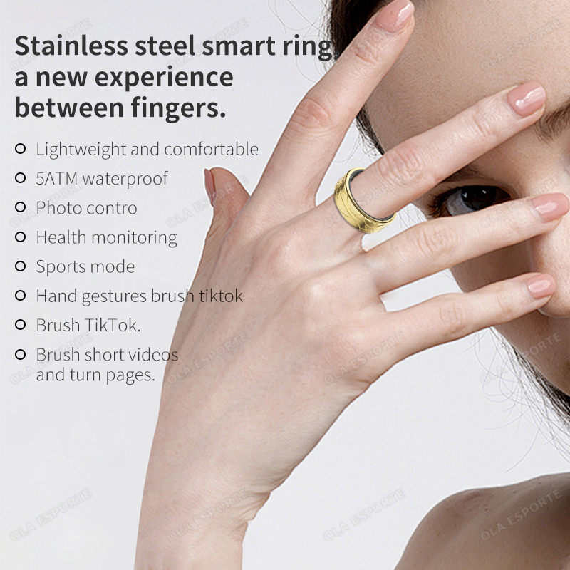 Stainless Steel Smart Ring Wat - Blood Pressure Monitor recension och pris