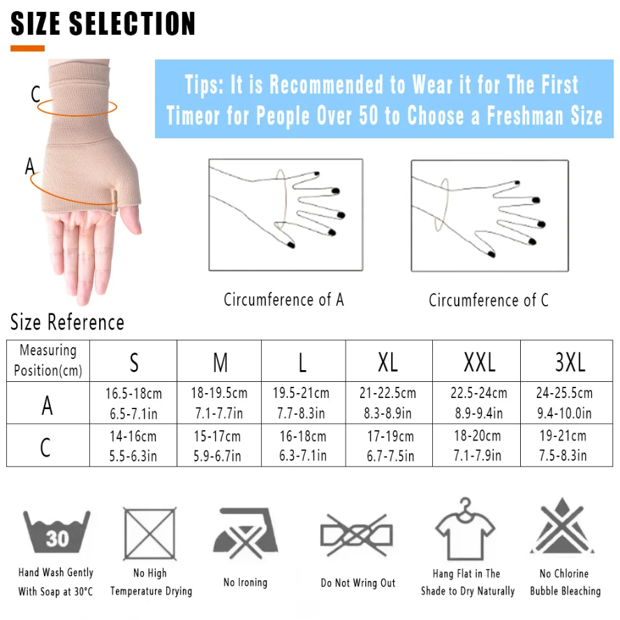 2pcs/Pair Medical Compression  - Medical Gloves recension och pris