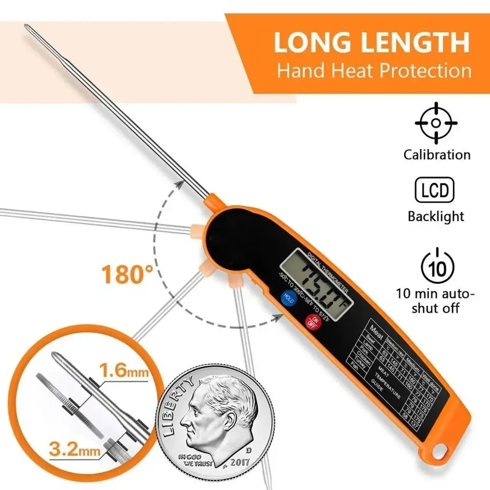 Waterproof Digital Kitchen Foo - Thermometer Digital recension och pris